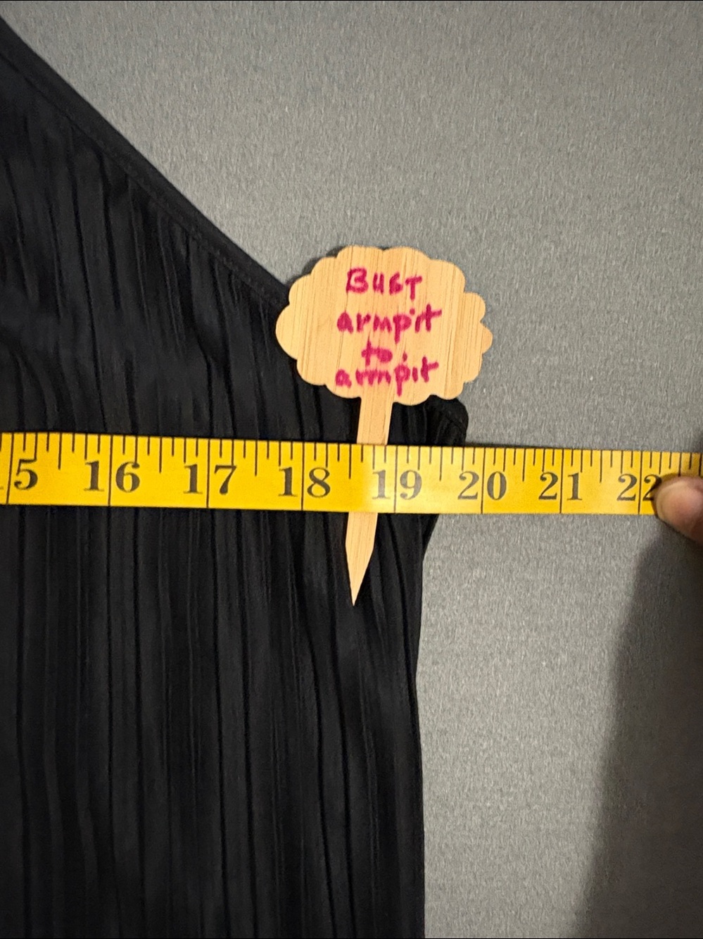 a new day sleeveless plissé maxi dress fine vertical pleats thin spaghetti strap - Picture 9 of 9